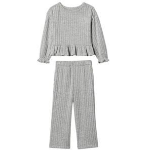 Baby Gap Softspun Ruffle Rib Outfit Set sz 18-24 m Baby Girl Two Piece Outfit